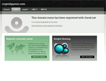 Tablet Screenshot of cryptidgames.com